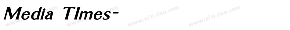 Media TImes字体转换